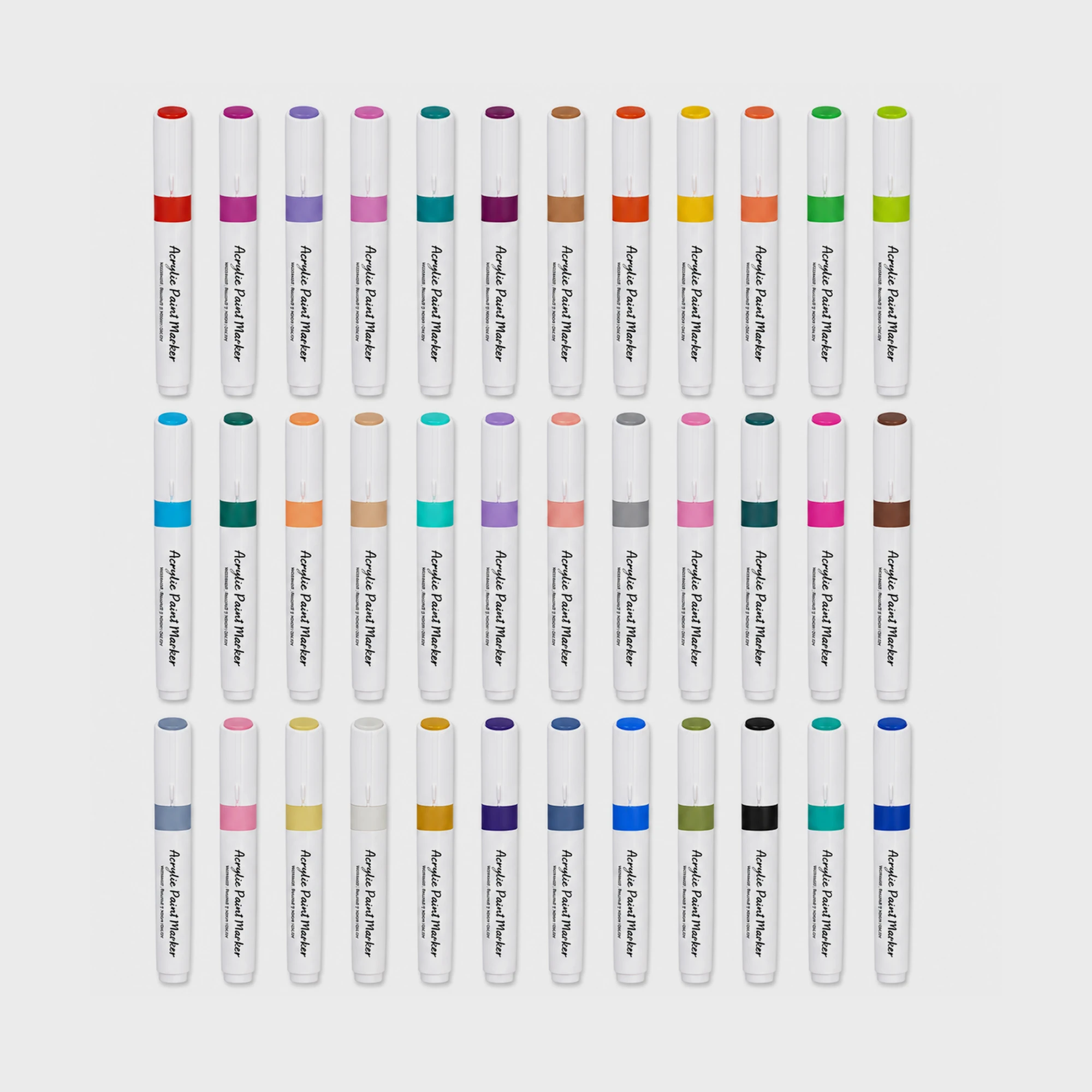 KiddoJoy 36 Color Acrylic Marker Set - DKA036